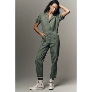 Anthropologie Pistola Grover Short Sleeve Field Jumpsuit - Size Small